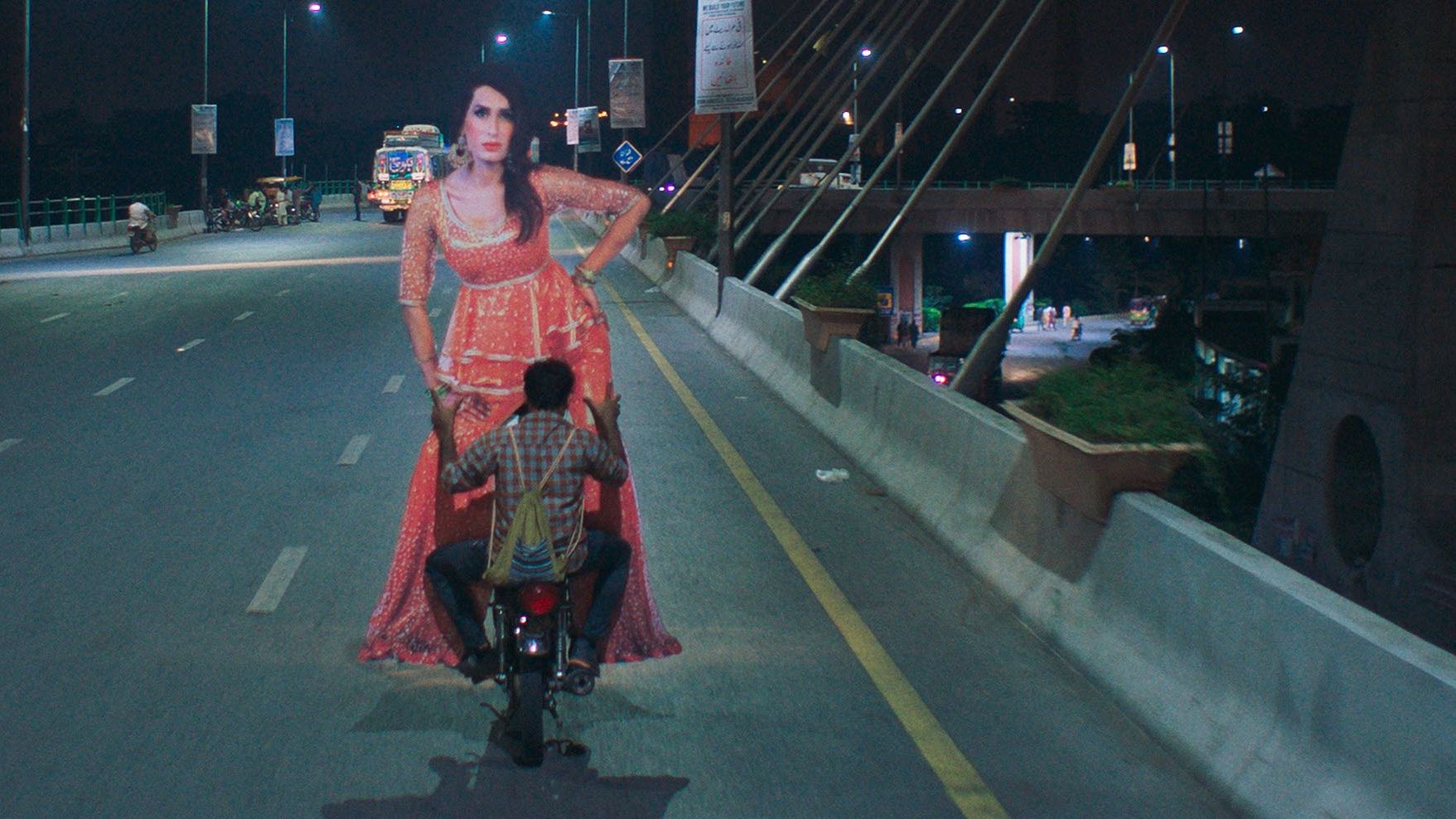 She ain't heavy, she's my lover: Juneo takes a cut-out of Khan home in Joyland / Photo courtesy of Sundance Institute