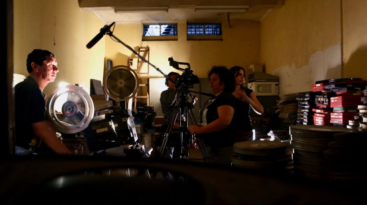 Taracena & crew shooting The Silence of the Mole / Photo: Asombro Producciones