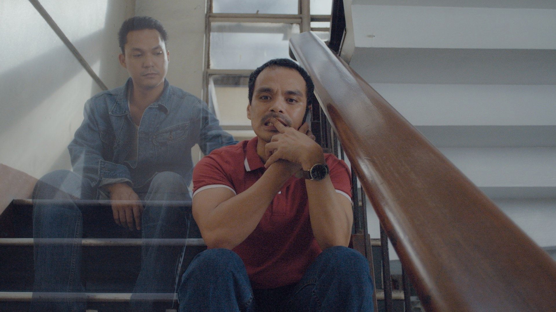 Brotherly ghost: Falcon and Cabrera ponder what to do about their comatose mother in Leonor Will Never Die / Photo: Carlos Mauricio, courtesy of Music Box Films